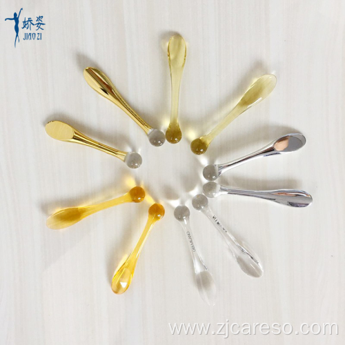 Gold Plastic Cosmetic Spatula